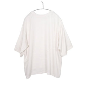 SALON adam et rope' 23SS | Satin Jersey Crew Neck T-shirt "White" (SHM-33320-A)