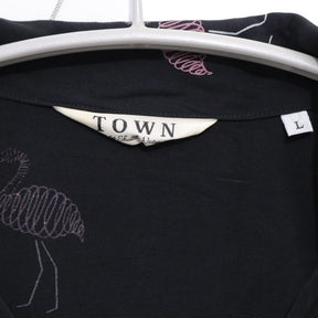 TOWN 25SS | FLAMINGO Open Collar Shirt "Flamingo Pattern" (25SS-SNTN-01)