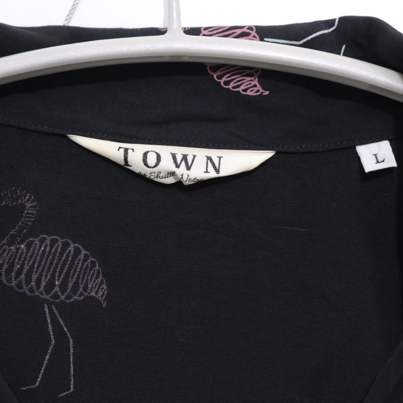 TOWN 25SS | FLAMINGO Open Collar Shirt "Flamingo Pattern" (25SS-SNTN-01)