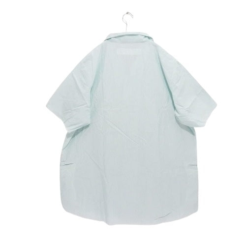 MACKDADDY | Open Collar Stripe Shirt "Green/White"