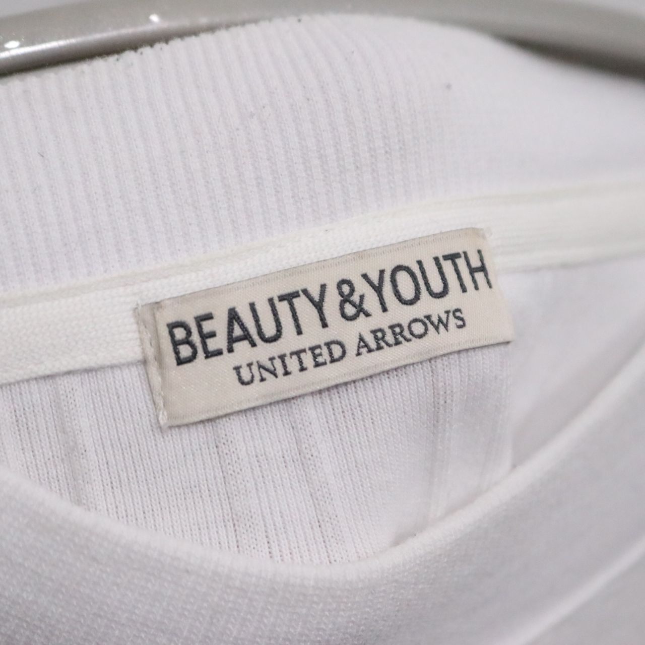 BEAUTY&YOUTH UNITED ARROWS | Rib T-Shirt "White" (1217-199-2273)