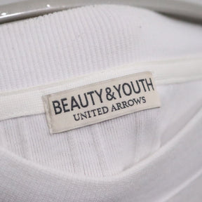 BEAUTY&YOUTH UNITED ARROWS | Rib T-Shirt "White" (1217-199-2273)