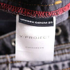 Y/PROJECT | Waistband-less Denim Pants "Black Wash"