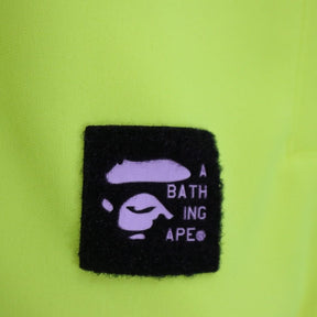 A BATHING APE 18AW | ABC Camo Color Blocked Pullover Hoodie "Green Camo x Neon Yellow" (001PPE301004X)