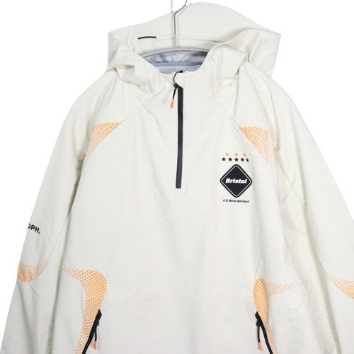 F.C.Real Bristol | AUTHENTIC UTILITY TEAM HALF ZIP JACKET "Off White/Dot Graphic" (FCRB-250000)