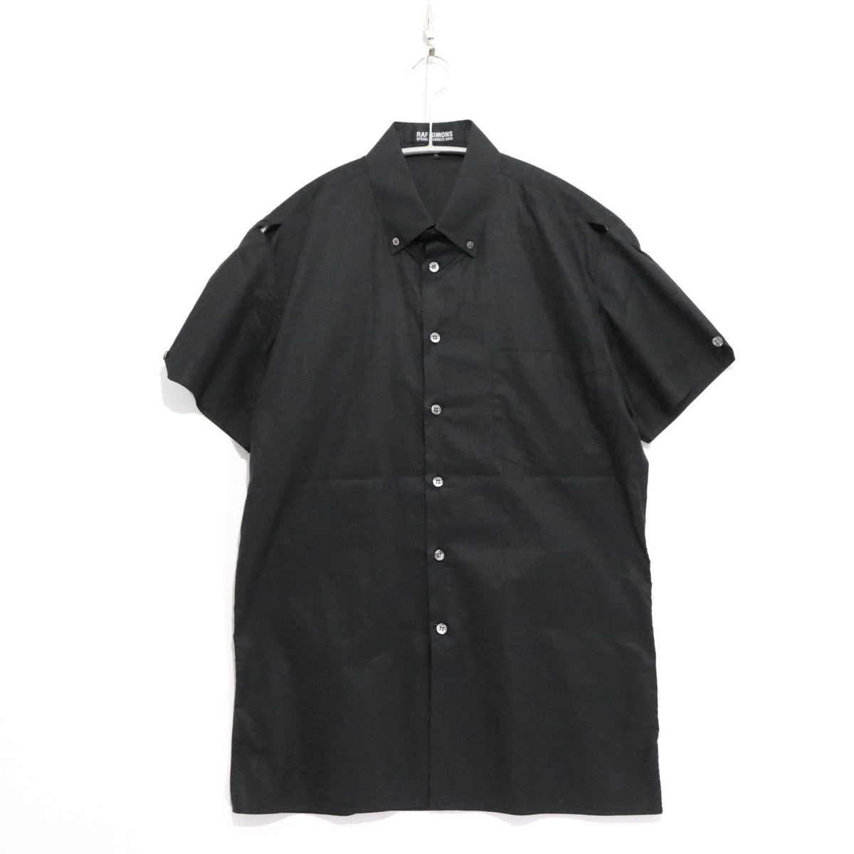 RAF SIMONS 06SS | Button Down S/S Shirt "Icarus Surgit" (Black)