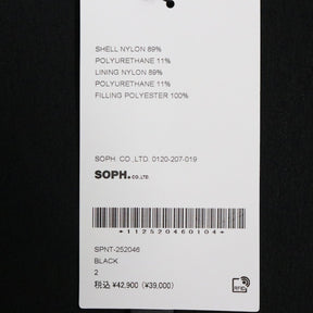 SOPHNET. 25SS | EX. FLEXCURTION PADDED VEST "Black" (SPNT-252046)