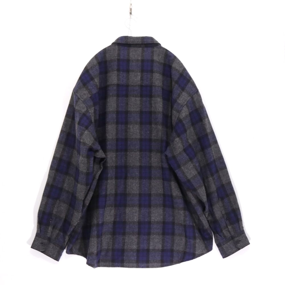 WTAPS 25AW | Check Shirt "Blue×Gray" (252TQDT-SHM03)