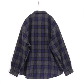WTAPS 25AW | Check Shirt "Blue×Gray" (252TQDT-SHM03)