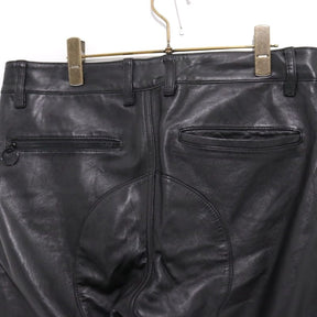 SASQUATCHfabrix. 11AW | Leather & Quilting Switching Shorts "MODERN NINJA" (113-31-1123)