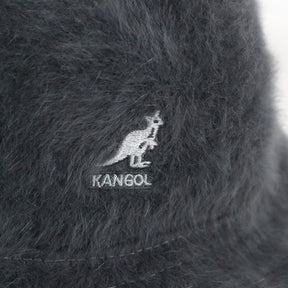 90s 00s KANGOL(カンゴール) アンゴラファー ハット ブルーロゴ