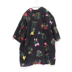Eanbe × TUITAC | 徘徊猿 Aloha Shirt "Black"