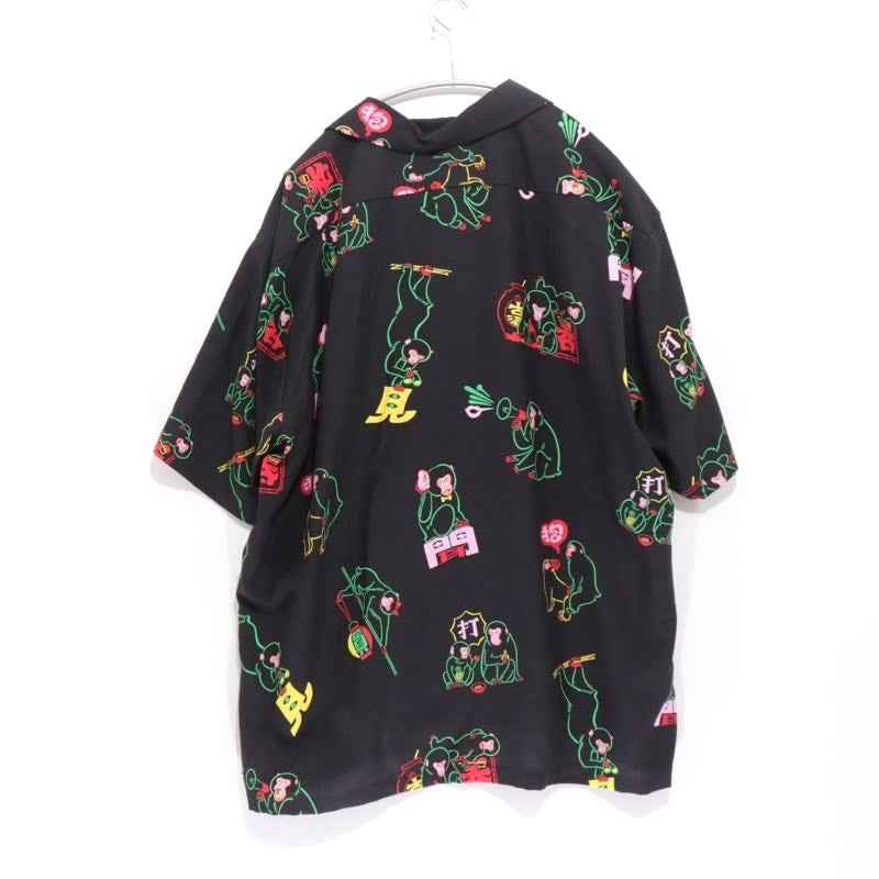 Eanbe × TUITAC | 徘徊猿 Aloha Shirt "Black"