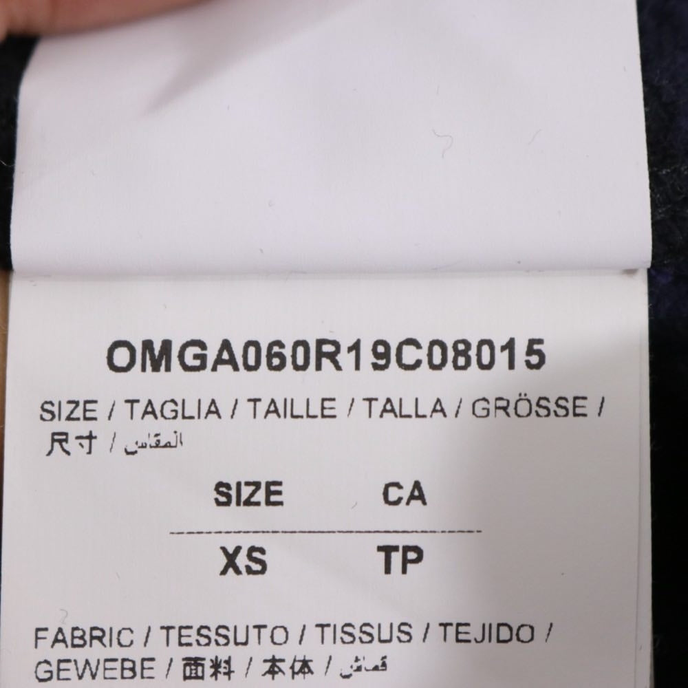 OFF-WHITE 19SS | Stencil Flannel Check Shirt "Navy / Black" (OMGA060R19C08015)