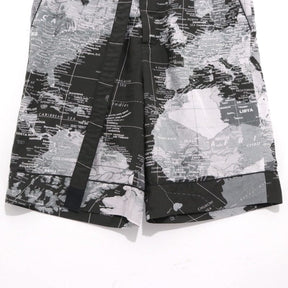 sacai 20SS | World Map Short Pants "Black" (20-02303M)