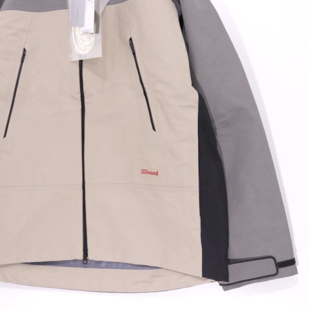 JJJJound × DESCENTE ALLTERRAIN 25AW | HARD SHELL JACKET "Beige / Gray" (DU5FWBJ1MB)