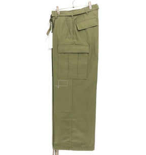 sacai × WTAPS 25SS | Cotton Back Satin Pants "Khaki" (25-03695M)