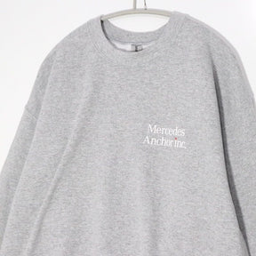 Mercedes Anchor Inc. | Crewneck Sweatshirt "Grey / White Print"