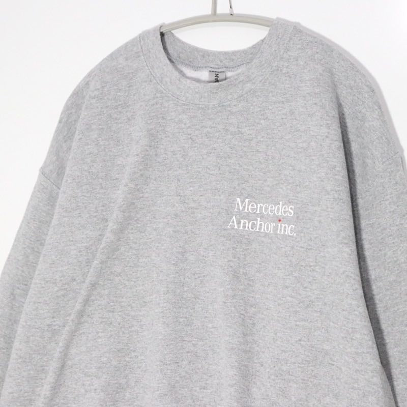 Mercedes Anchor Inc. | Crewneck Sweatshirt "Grey / White Print"