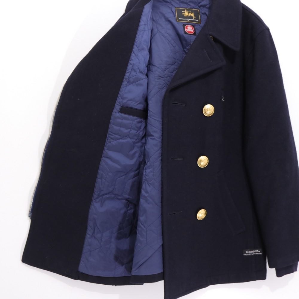 STUSSY 00s | "EPOCHMAKING COLLABORATION" GORE-WINDSTOPPER P-Coat with Gold Buttons