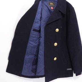 STUSSY 00s | "EPOCHMAKING COLLABORATION" GORE-WINDSTOPPER P-Coat with Gold Buttons