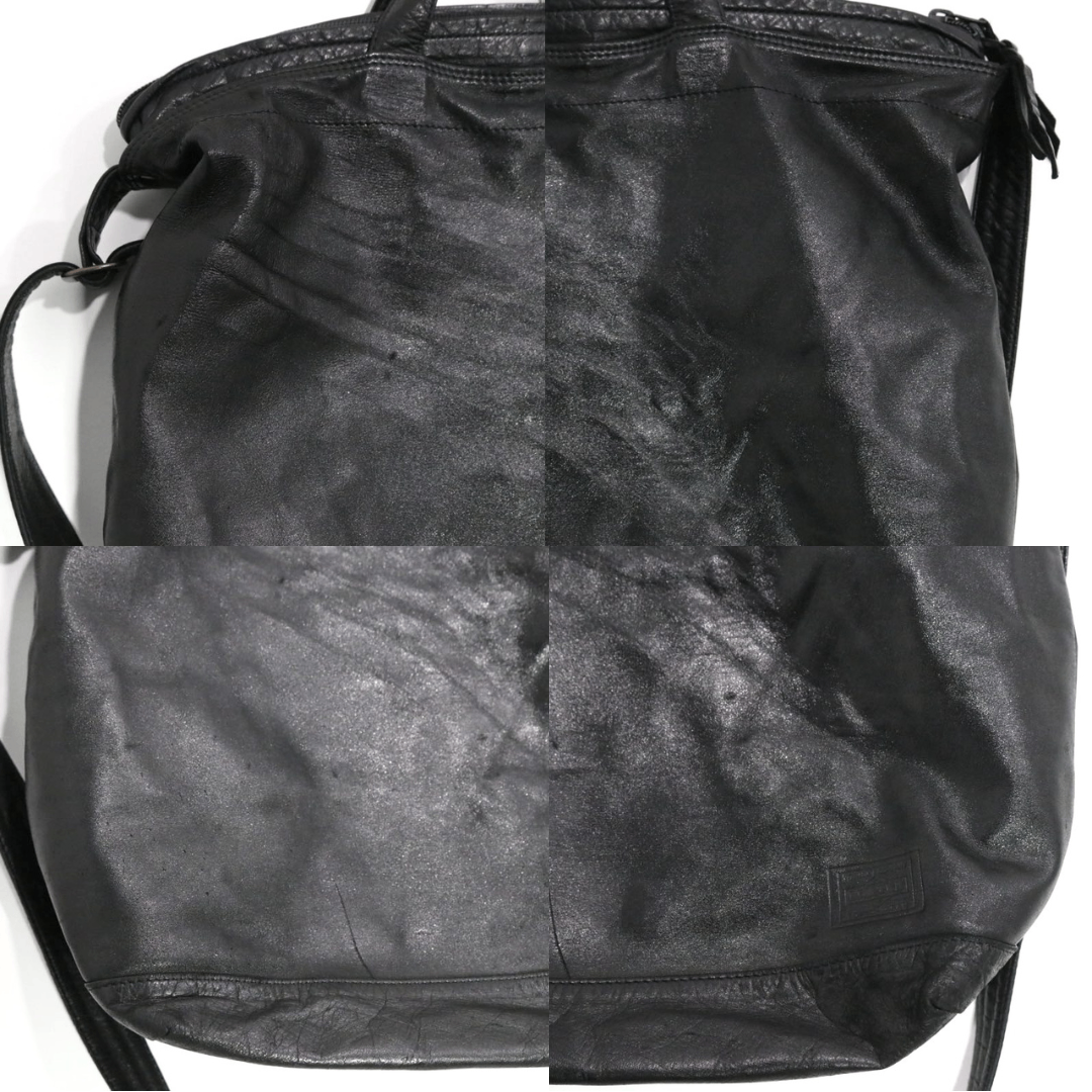 PORTER | FRANK 2WAY SHOULDER BAG(S) "Black/Horse Leather" (198-01308)
