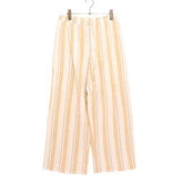 mlle GABRIELLE | Wide Easy Pants "Yellow Stripe" (Made in India)