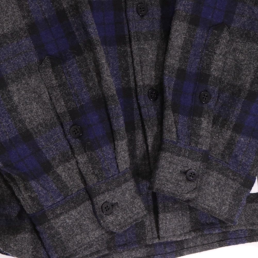 WTAPS 25AW | Check Shirt "Blue×Gray" (252TQDT-SHM03)