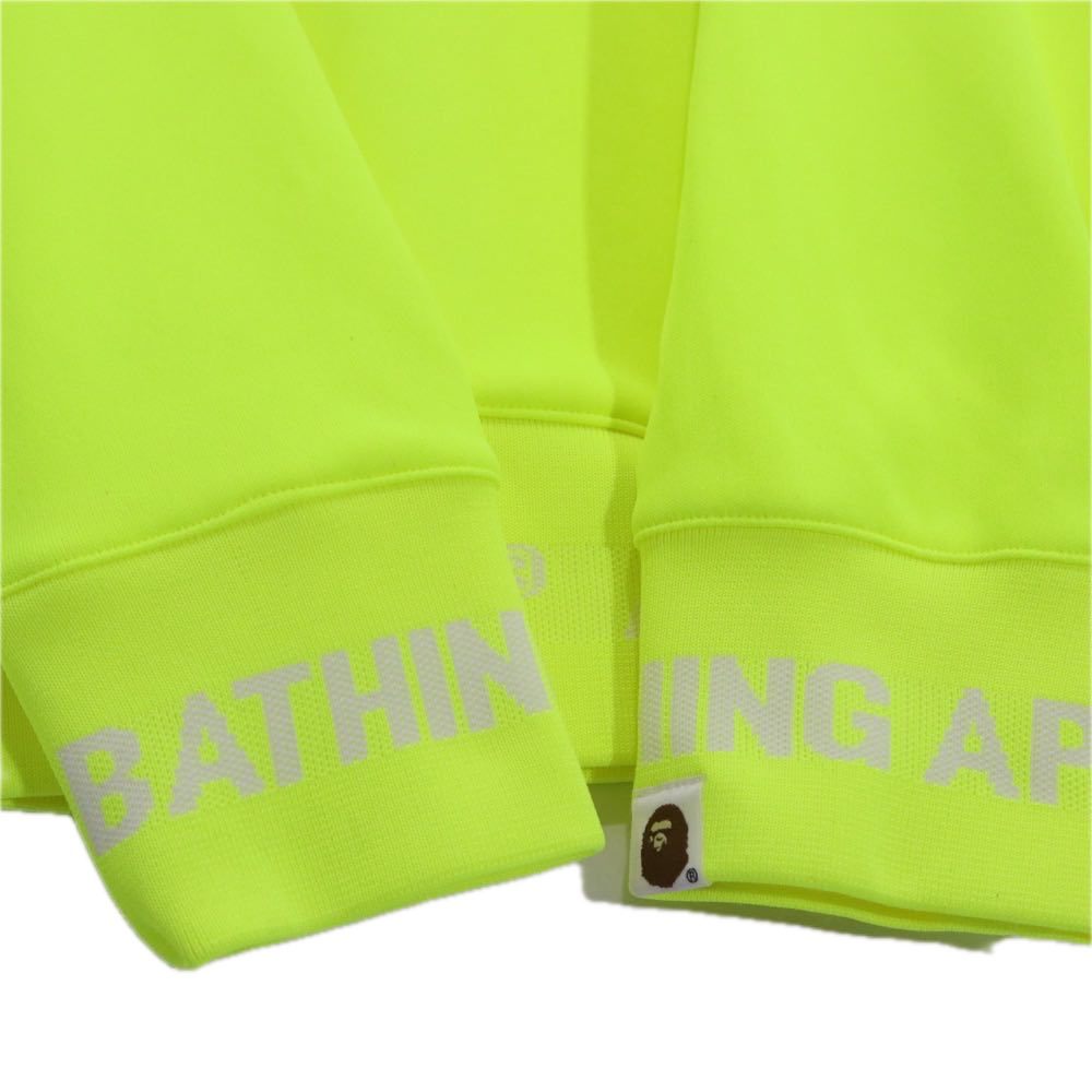 A BATHING APE 18AW | ABC Camo Color Blocked Pullover Hoodie "Green Camo x Neon Yellow" (001PPE301004X)