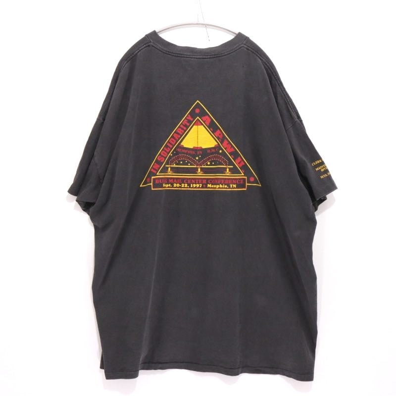 90s A.P.W.U. | 1997 Bulk Mail Center Conference "Graphic Tee" (Oneita-Made in USA)