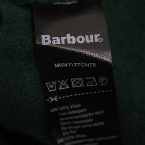 Barbour 18AW | Essential V-Neck Lambswool Jumper "Forest Green" (MKN1177GN78)