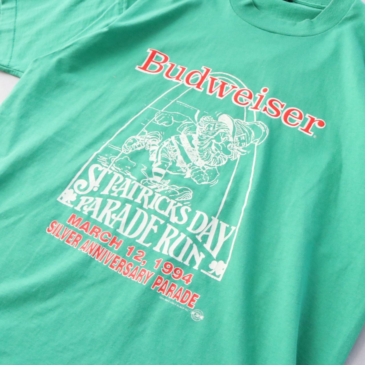 90s USA製 FRUIT OF THE LOOM メンズ 半袖Tシャツ Budweiser 1994年