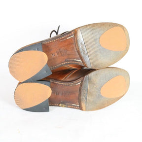 MOTO | Hand Dyed Leather Chukka Boots "Brown" (Size 2)