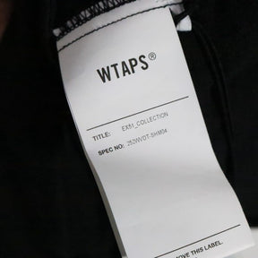 WTAPS 25AW | CHAMBER / LS / COTTON. TWILL "Black" (252WVDT-SHM04)