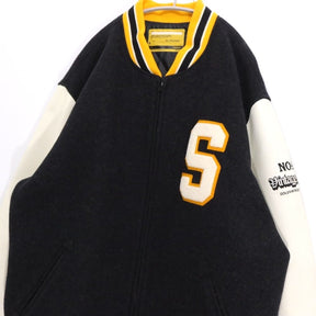 SWAGGER | Varsity Jacket "S-Logo" (Black/White)