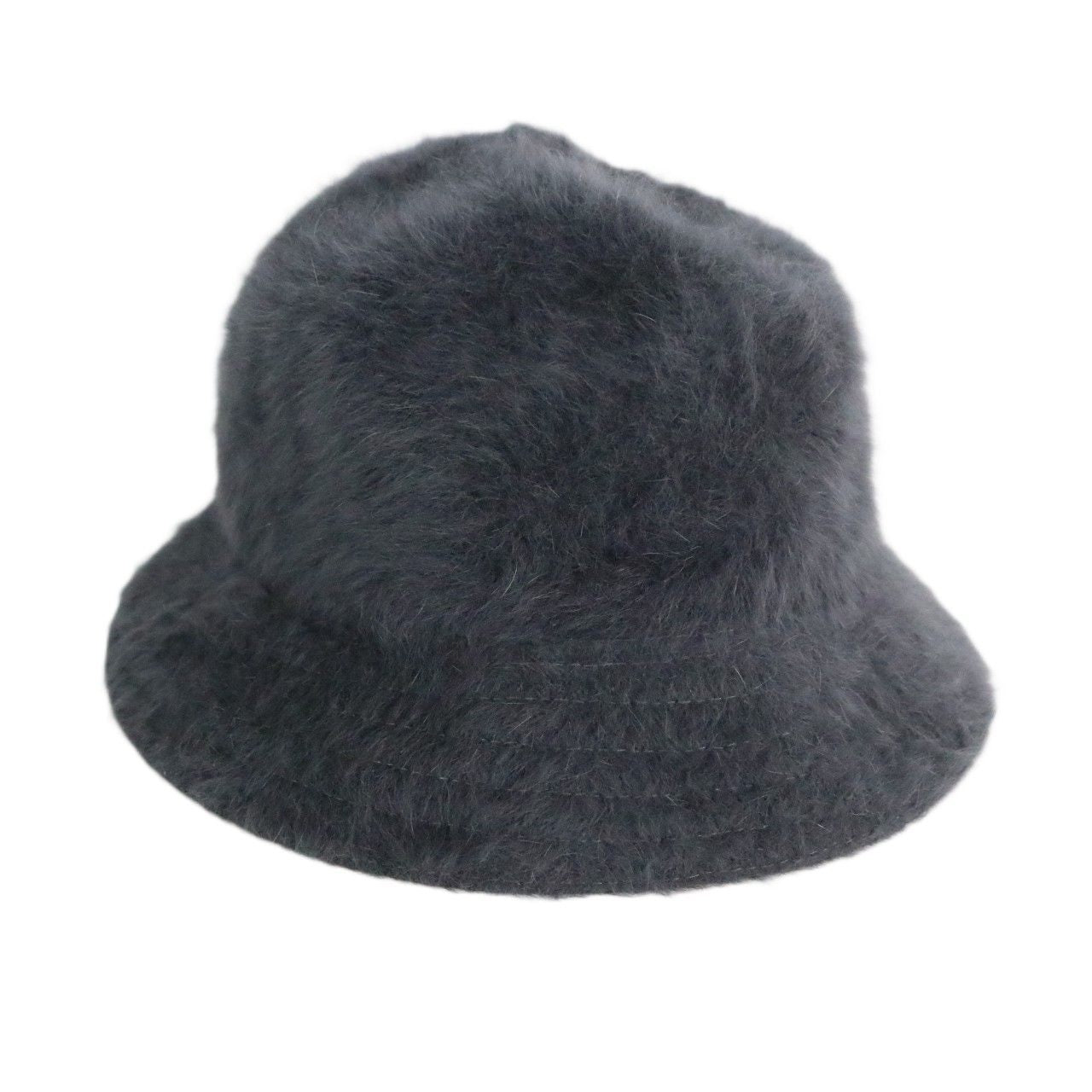 90s 00s KANGOL(カンゴール) アンゴラファー ハット ブルーロゴ