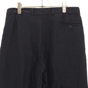 EURO VINTAGE 80s-90s | Bespoke 2Tuck Wide Tapered Slacks "GUTOS / Black"