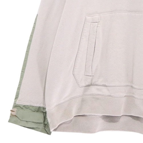 CMF OUTDOOR GARMENT 21SS | Mixed Material Sweat Hoodie "Beige" (CMF2101-J10J)