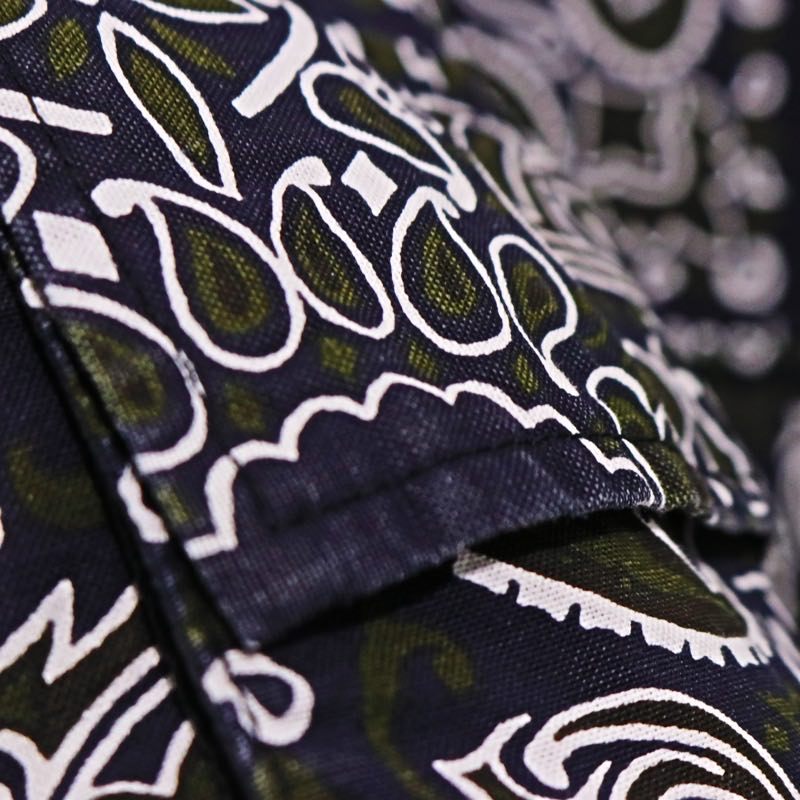 sacai 23SS | Bandana Print Shirt "Navy" (23-03153M)
