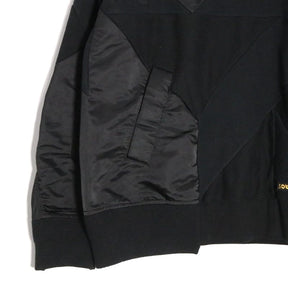 sacai 21SS | x Hank Willis Thomas Patchwork Sweat "Black" (21-02499M)