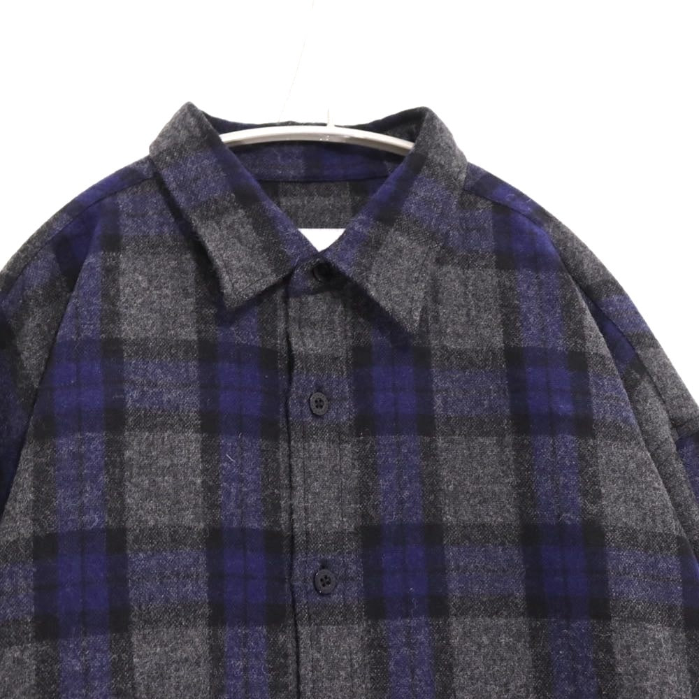WTAPS 25AW | Check Shirt "Blue×Gray" (252TQDT-SHM03)