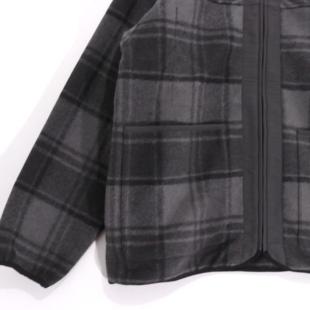 THE NORTH FACE PURPLE LABEL 25AW | PLAS Plaid Fleece Field Cardigan "Gray" (N25FA038)