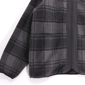 THE NORTH FACE PURPLE LABEL 25AW | PLAS Plaid Fleece Field Cardigan "Gray" (N25FA038)