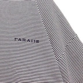 FARAH 24SS | Narrow Striped T-Shirt "Navy × White" (FR0401-M3003)