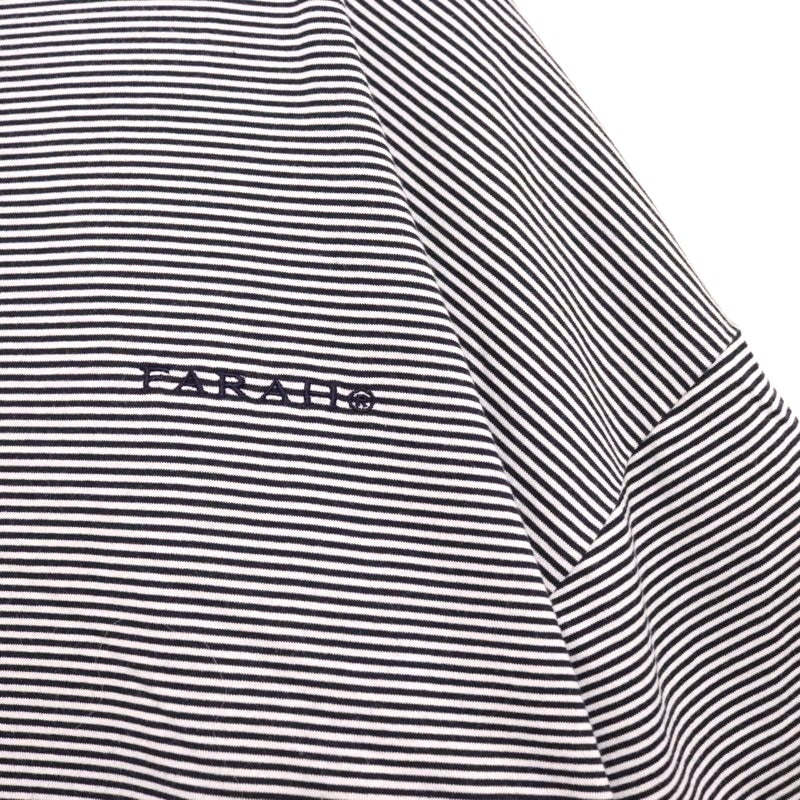 FARAH 24SS | Narrow Striped T-Shirt "Navy × White" (FR0401-M3003)