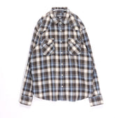 Eddie Bauer 00s | Check Western Shirt "Brown Blue"