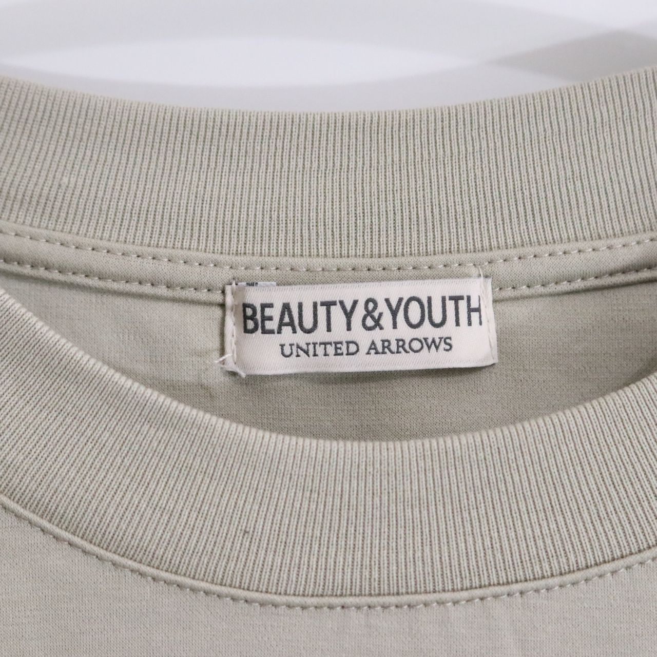 BEAUTY&YOUTH UNITED ARROWS(ビューティーアンドユース ユナイテッドアローズ)L/S T-Shirt プラチナ モックロディ クルーネック カットソー