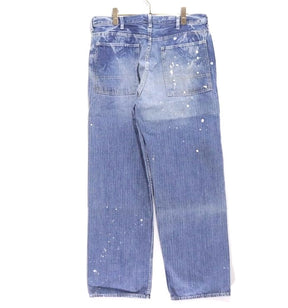 HECTIC | Herringbone Bush Pants "Paint Custom" Wide Straight