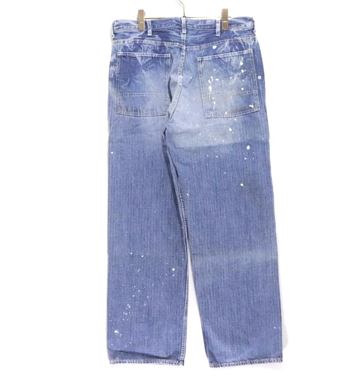 HECTIC | Herringbone Bush Pants "Paint Custom" Wide Straight