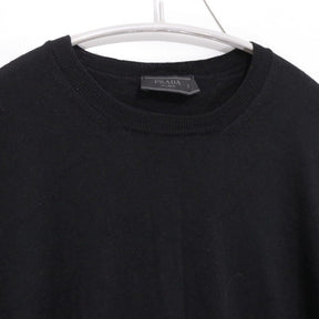 PRADA 23AW | High-Gauge Wool Crew-Neck Knit "Black" (DNA641 S152 128D)